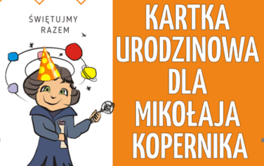 Kartka urodzinowa dla Mikołaja Kopernika