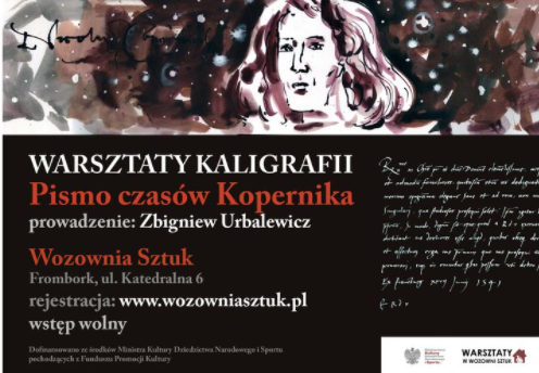 Warsztaty kaligrafii - Pismo czasów Kopernika
