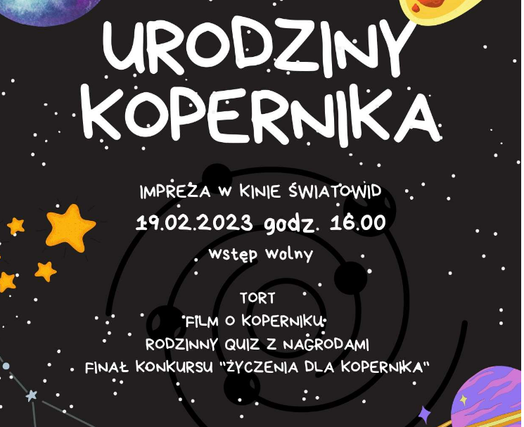 Konkurs - napisz życzenia dla Kopernika